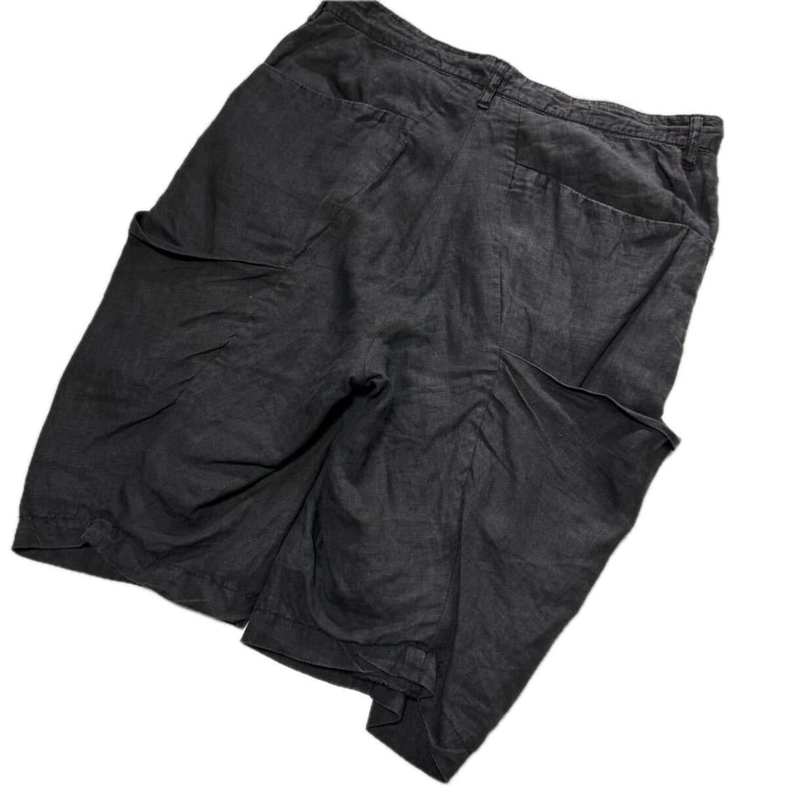 kazuyuki kumagai attachment 린넨 워싱 하프팬츠 상품이미지2