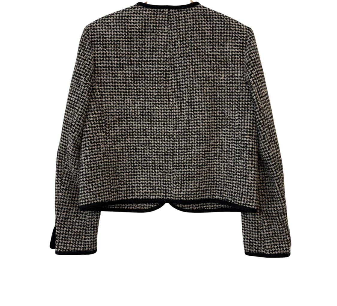 올리브데올리브 23fw 라운드넥 체크 자켓 상품이미지6