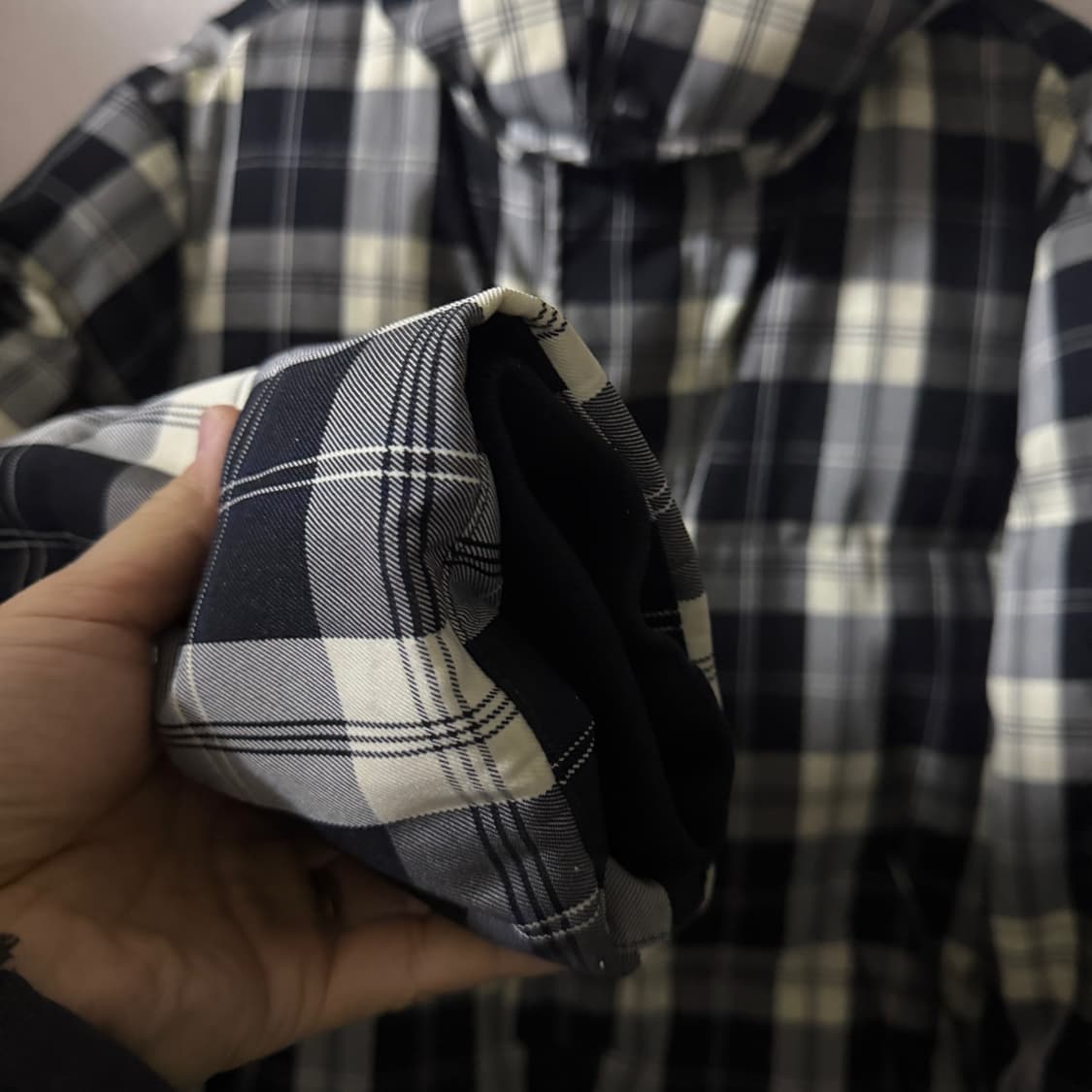 MSGM 남성 체크패턴 다운패딩점퍼 52(남성 105정도) 상품이미지3