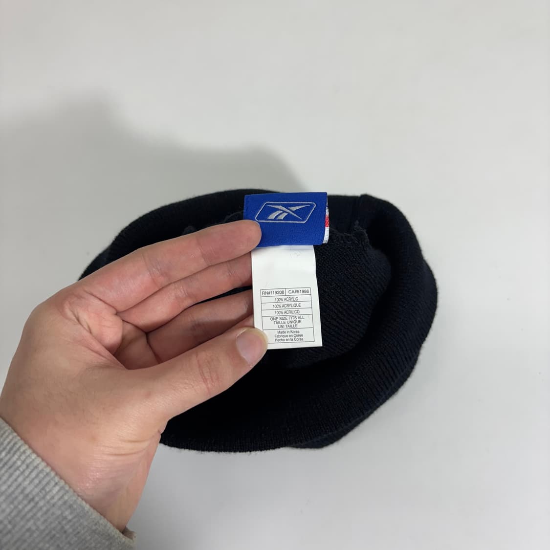 S-M 리복 블랙 라이언패치 숏비니 상품이미지4