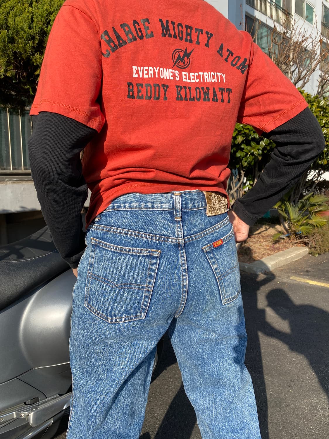 80-90s BIG JOHN 'G.L.HEART' 스노우 워시 데님 상품이미지3