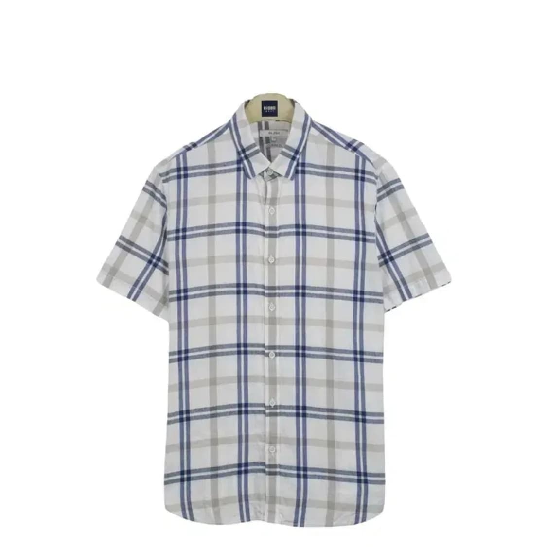 올젠 체크 반팔 와이셔츠 95 상품이미지1