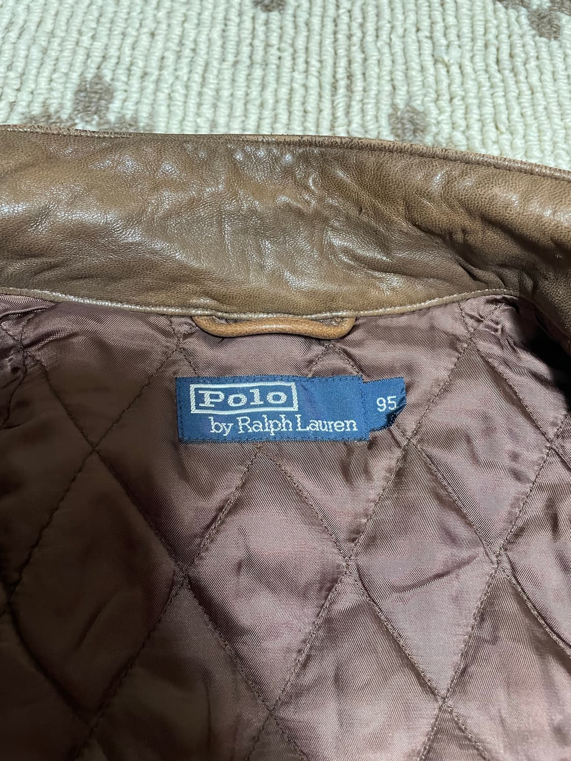 폴로 랄프로렌 양가죽 바이커 자켓 상품이미지3