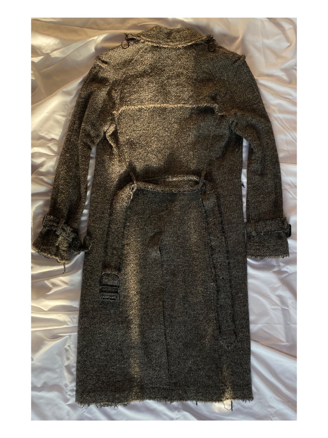 준야와타나베 디스트레스드 그런지 울 아카이브 코트 꼼데가르송 옴므 플러스 상품이미지4