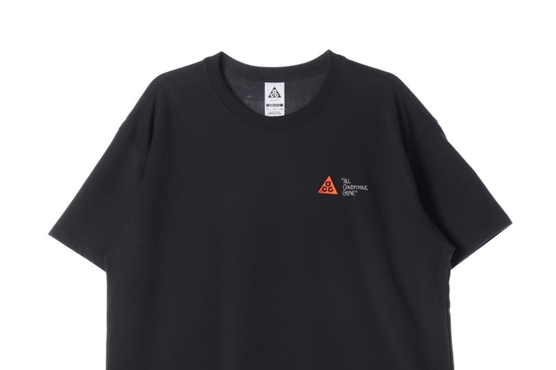 ACG 블랙 그래픽 프린팅 반팔티 XXL 상품이미지3