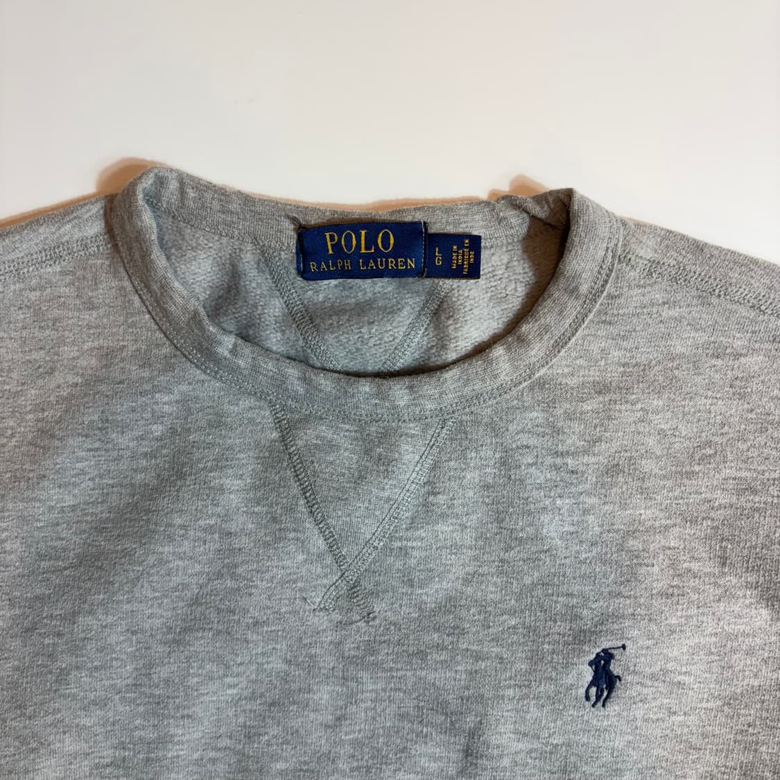 폴로 랄프로렌 그레이 맨투맨 상품이미지3