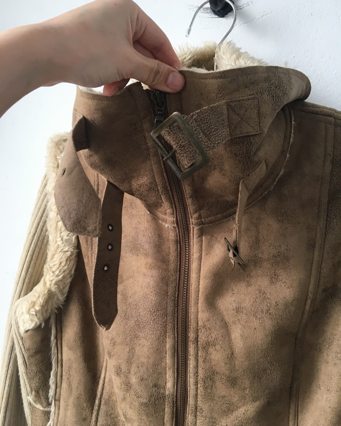 Belted high neck zip up 상품이미지4