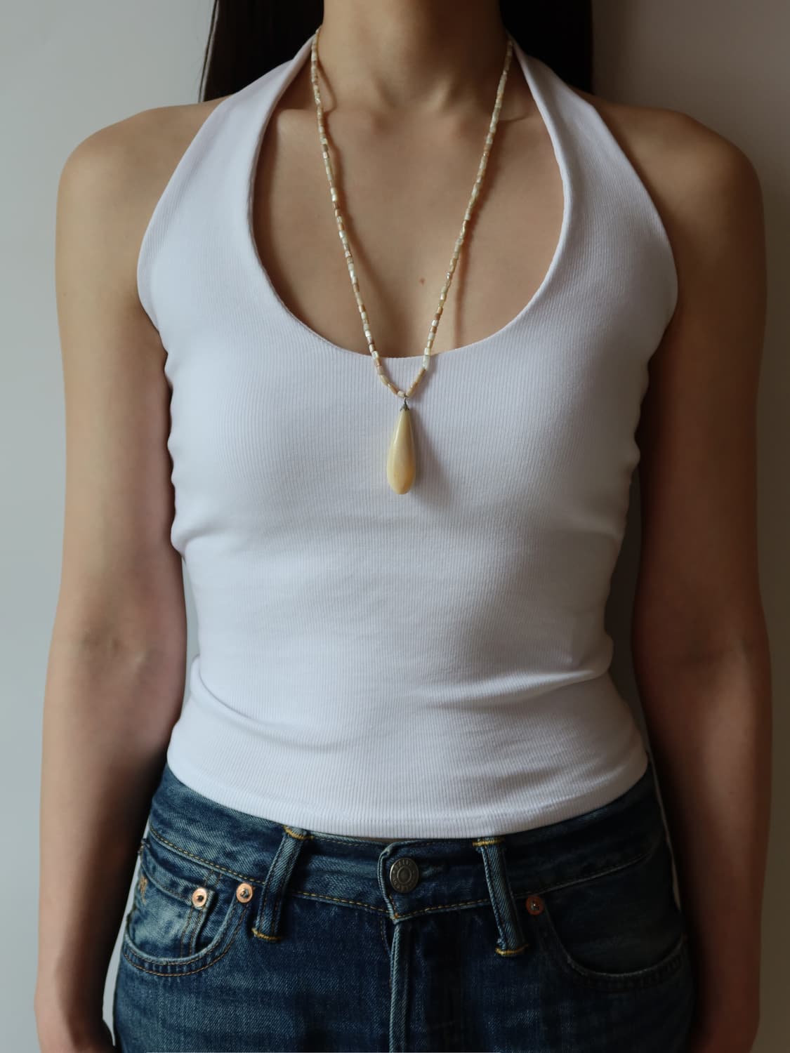 drop beaded necklace 상품이미지3