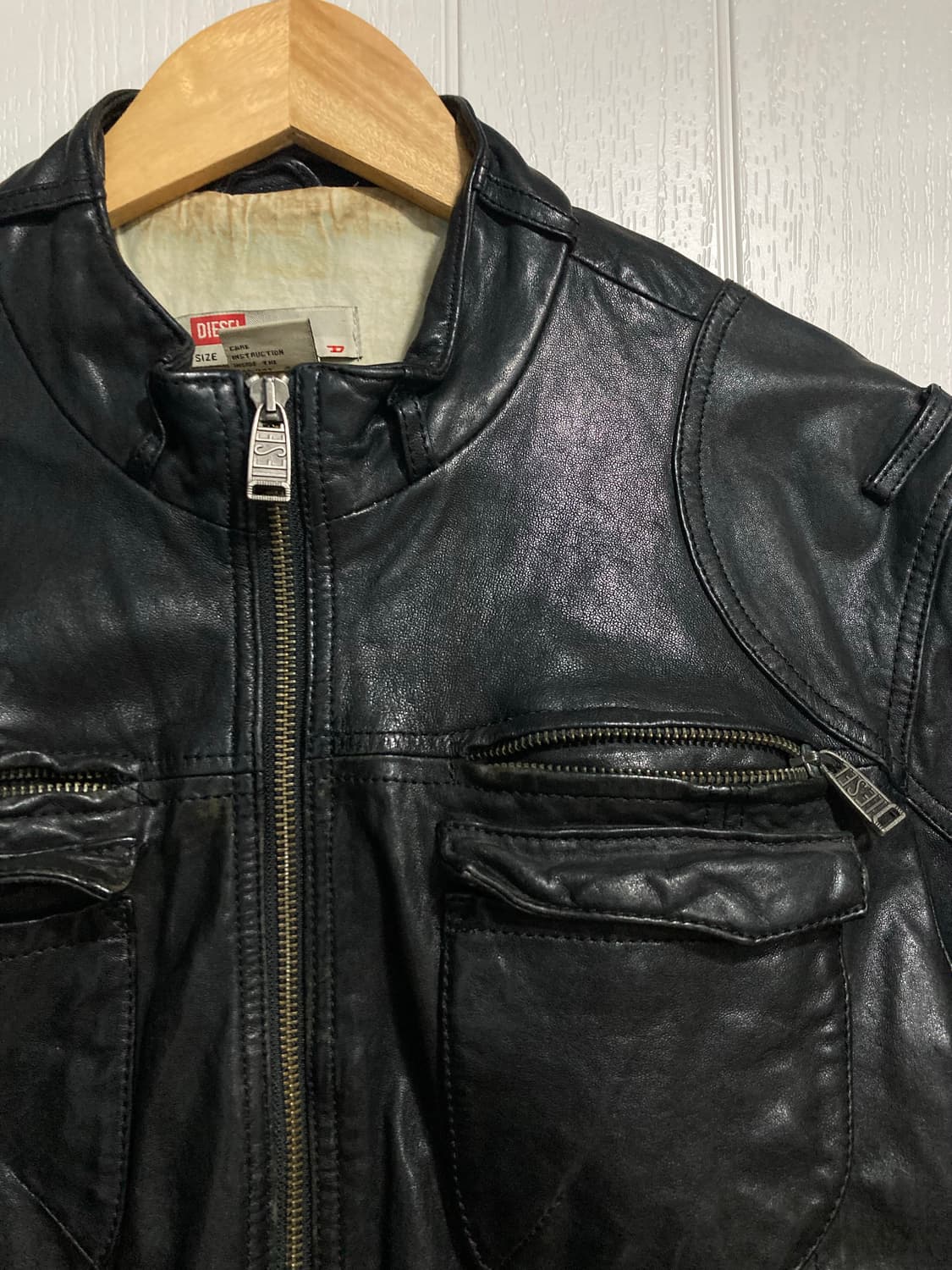 디젤 바이커 가죽 자켓 상품이미지4