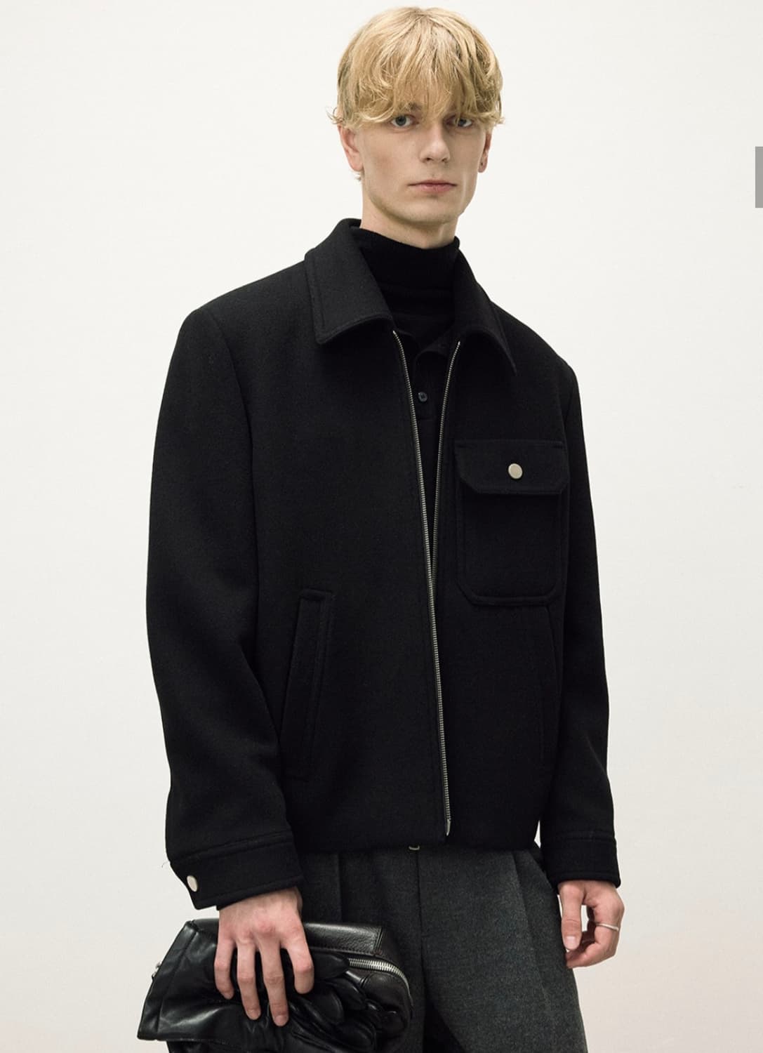 25FW 일꼬르소 슬랜트 포켓 스윙 블루종 자켓 상품이미지1