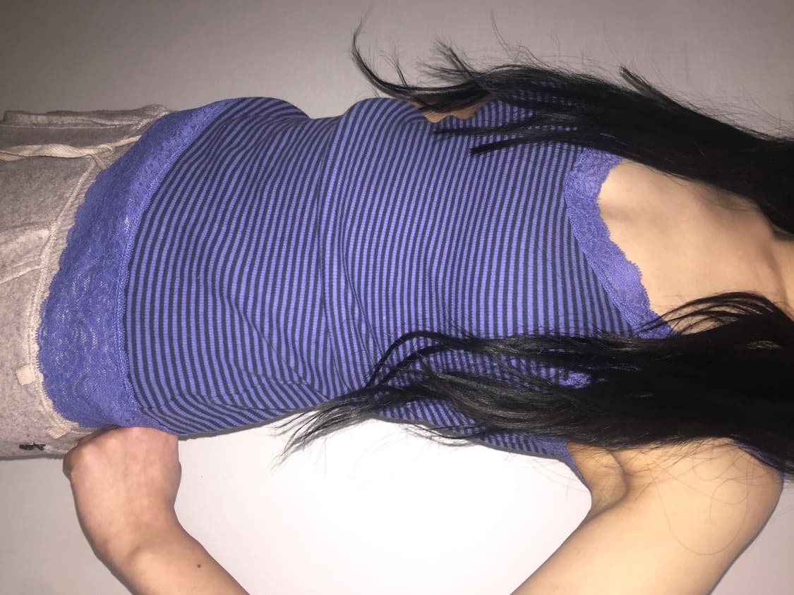 빈티지 스트라이프슬리브리스 상품이미지3