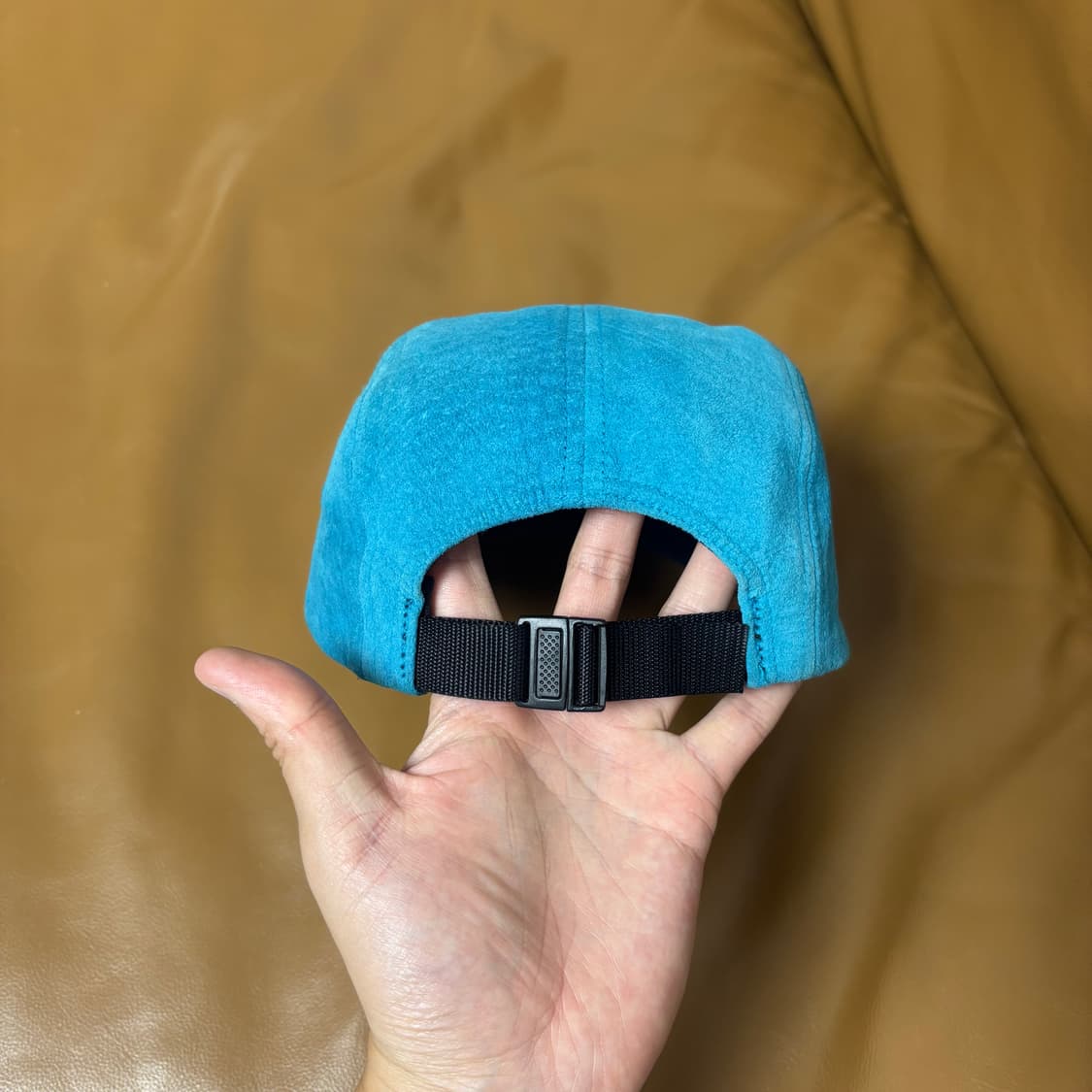 Supreme 슈프림 캠프캡 모자 (Suede Teal Blue) 상품이미지7