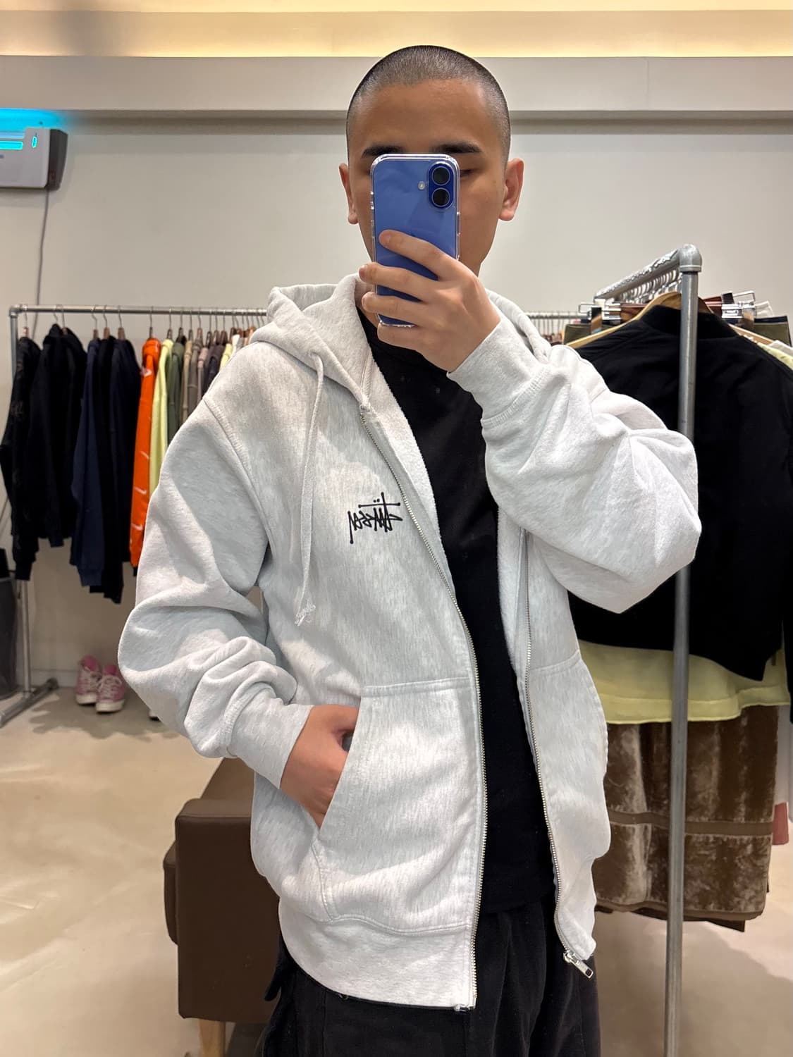 스투시 베이직 후드집업 상품이미지10