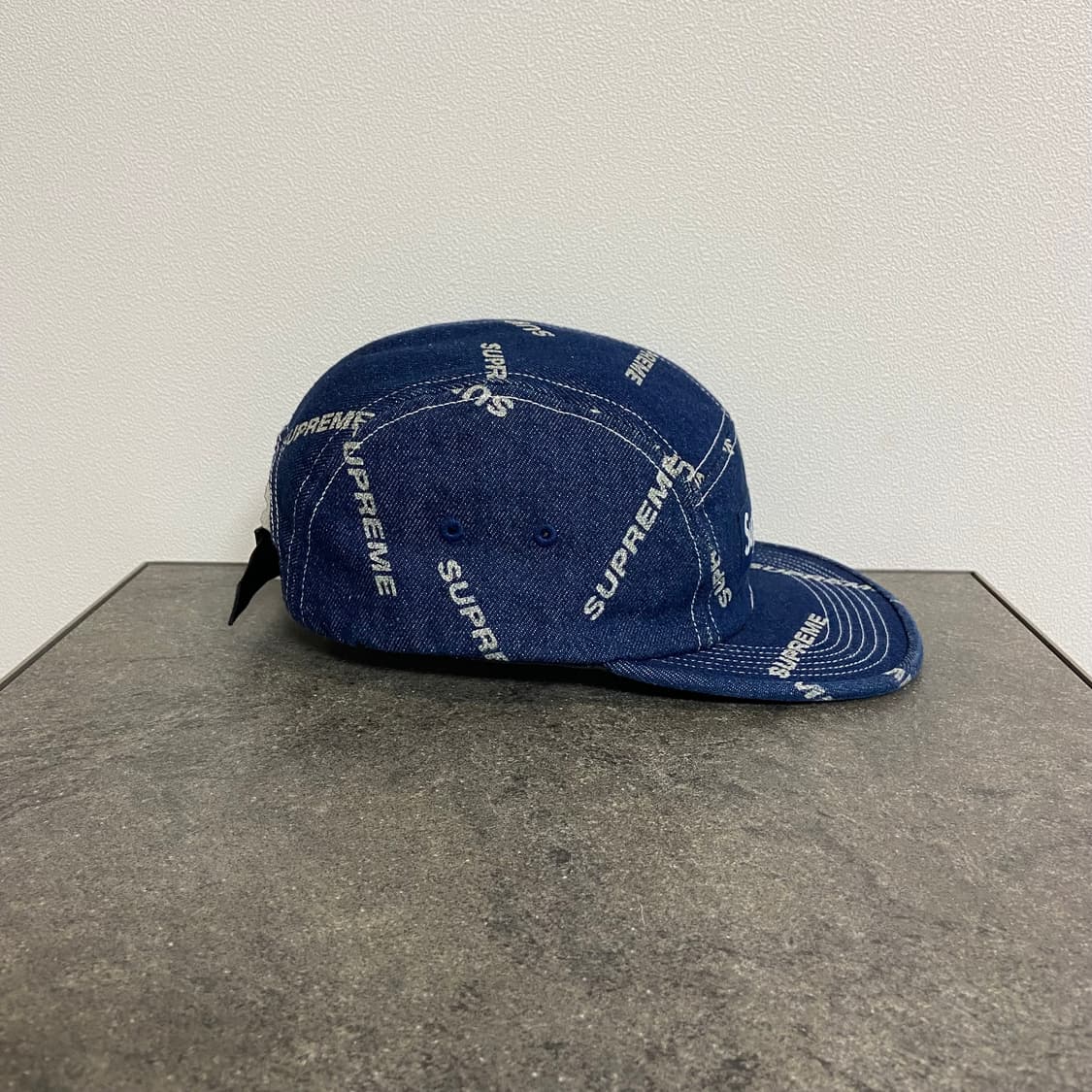 (OS) 슈프림 박스로고 캠프캡 모자 인디고 데님 상품이미지2