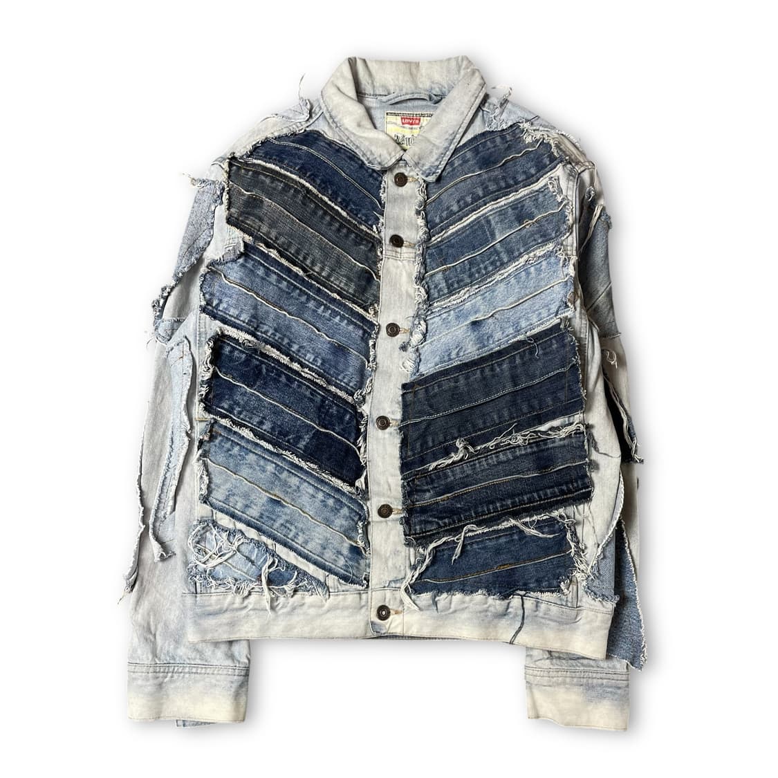 빈티지 리바이스 패치워크 커스텀 데님 자켓 상품이미지1