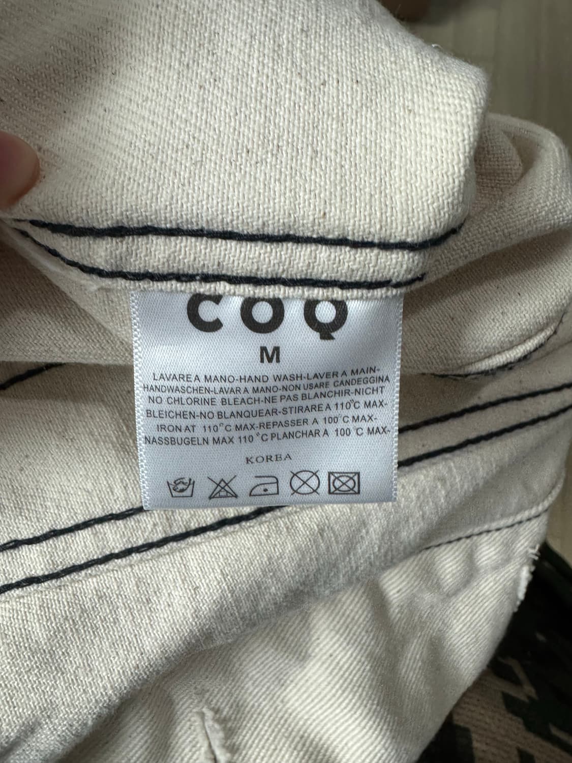 COQ 아이보리 자켓 상품이미지3