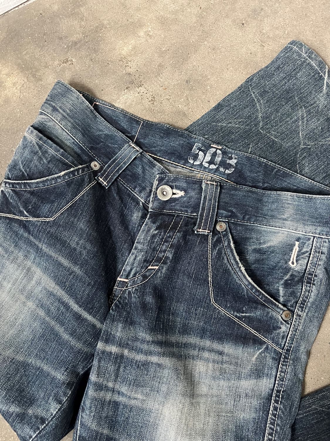 Edwin(japan made) 로우라이즈 부츠컷 데님 팬츠  상품이미지5