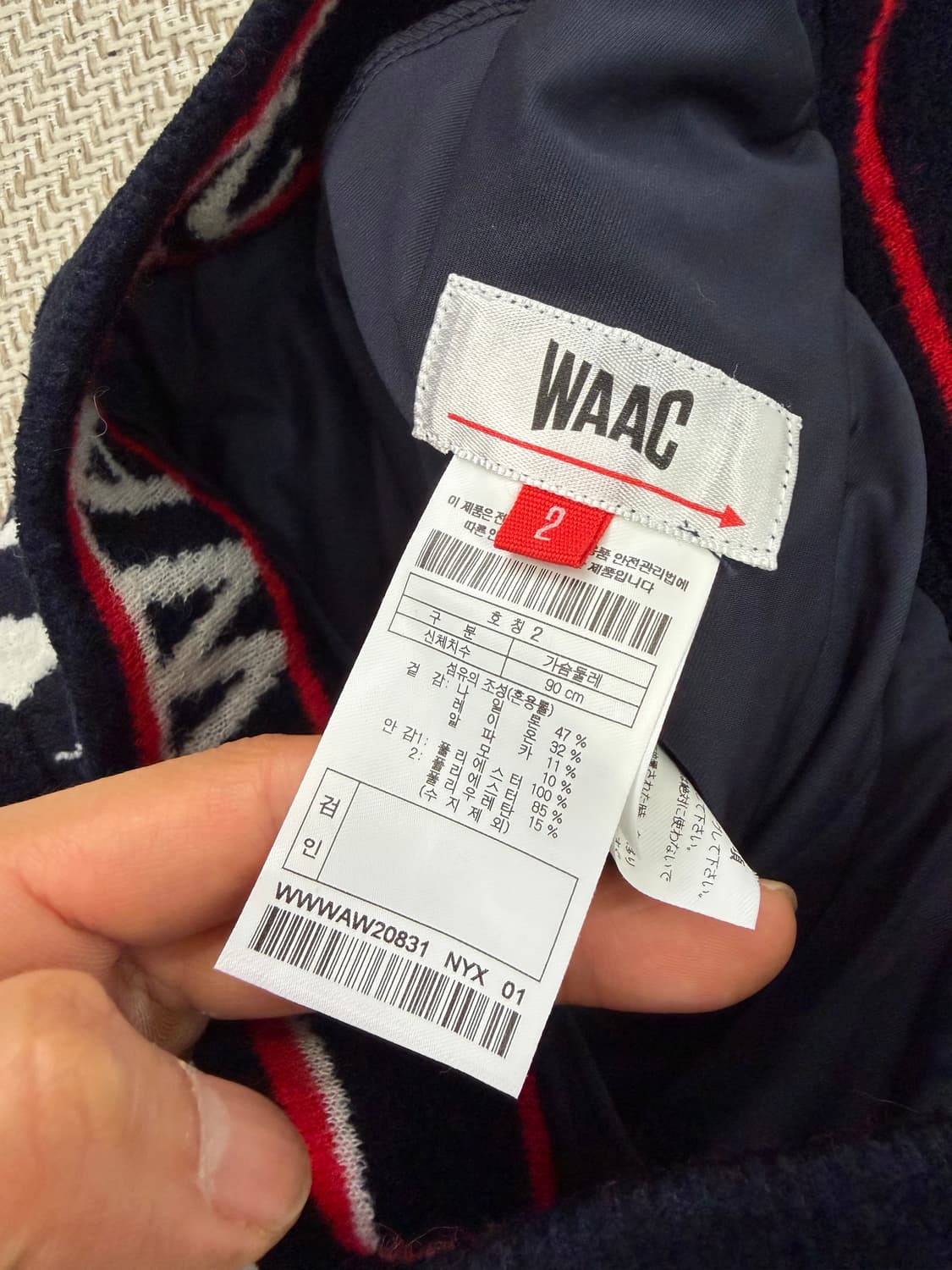 정품) WAAC 왁골프 로고 니트 스커트 2 상품이미지8