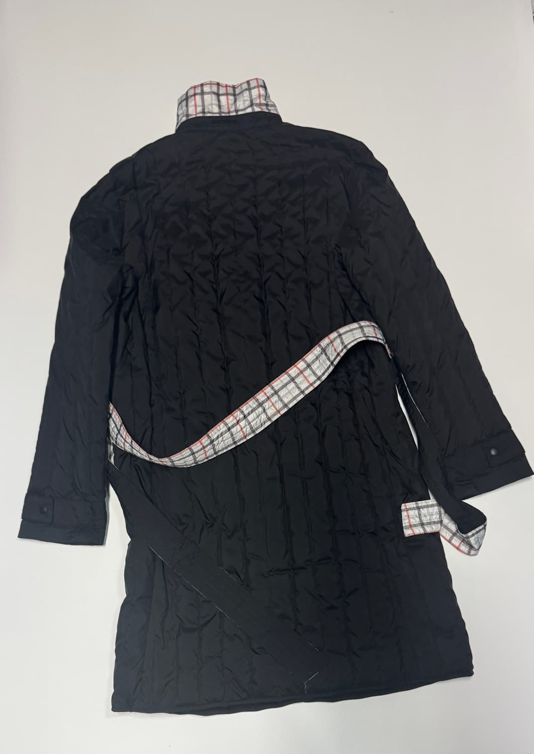 여성 헨리코튼 골프 구스다운 벨티드 경량 롱 패딩 L 상품이미지2