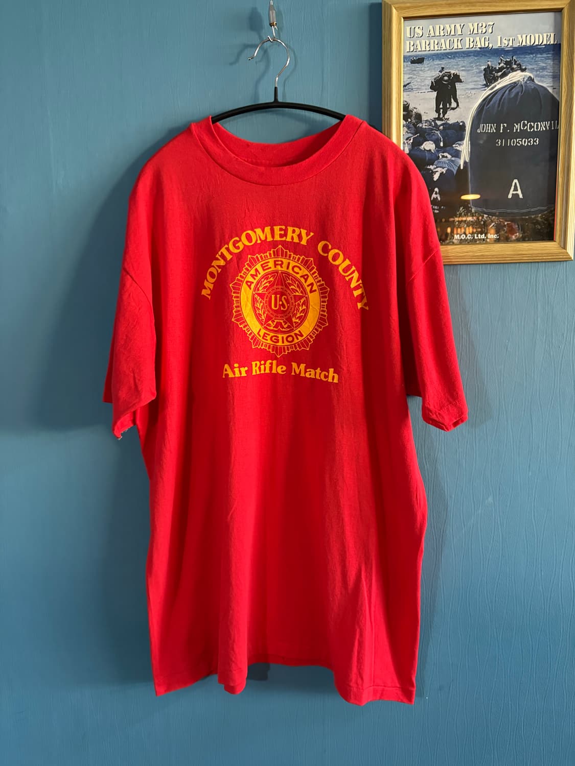 80-90‘s USA Hanes Single stich T-shirt. 상품이미지1