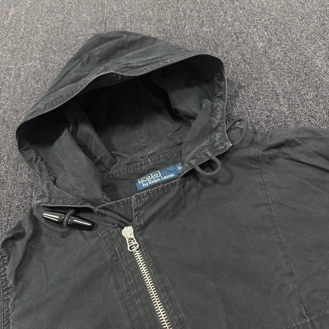 폴로 랄프로렌 디아고날 토글버튼 워시드 후드 라이더 자켓 상품이미지6