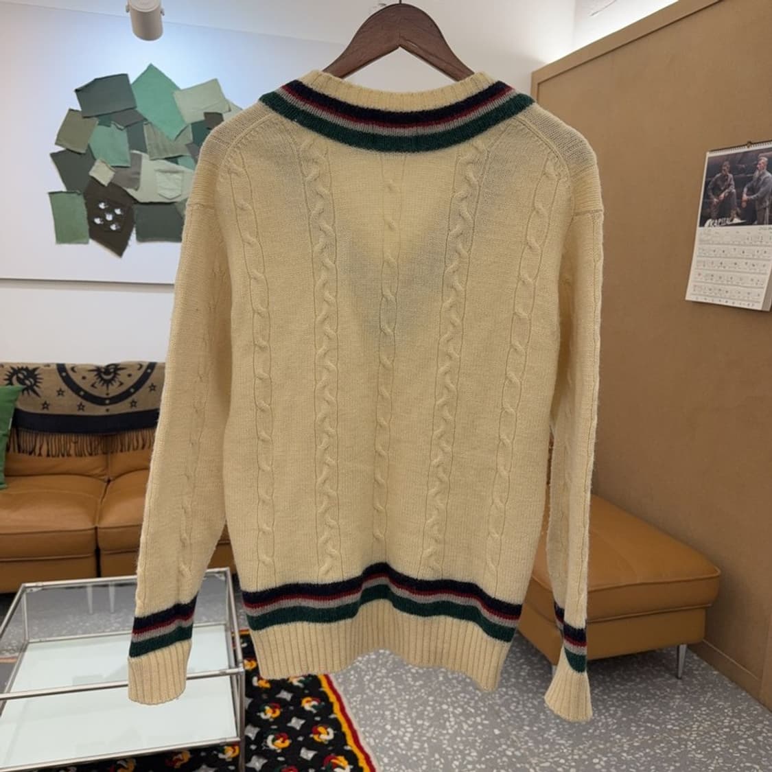 챔스 폴로 랄프로렌 레트로 크리켓 브이넥 배색 니트 95 C08374 상품이미지4