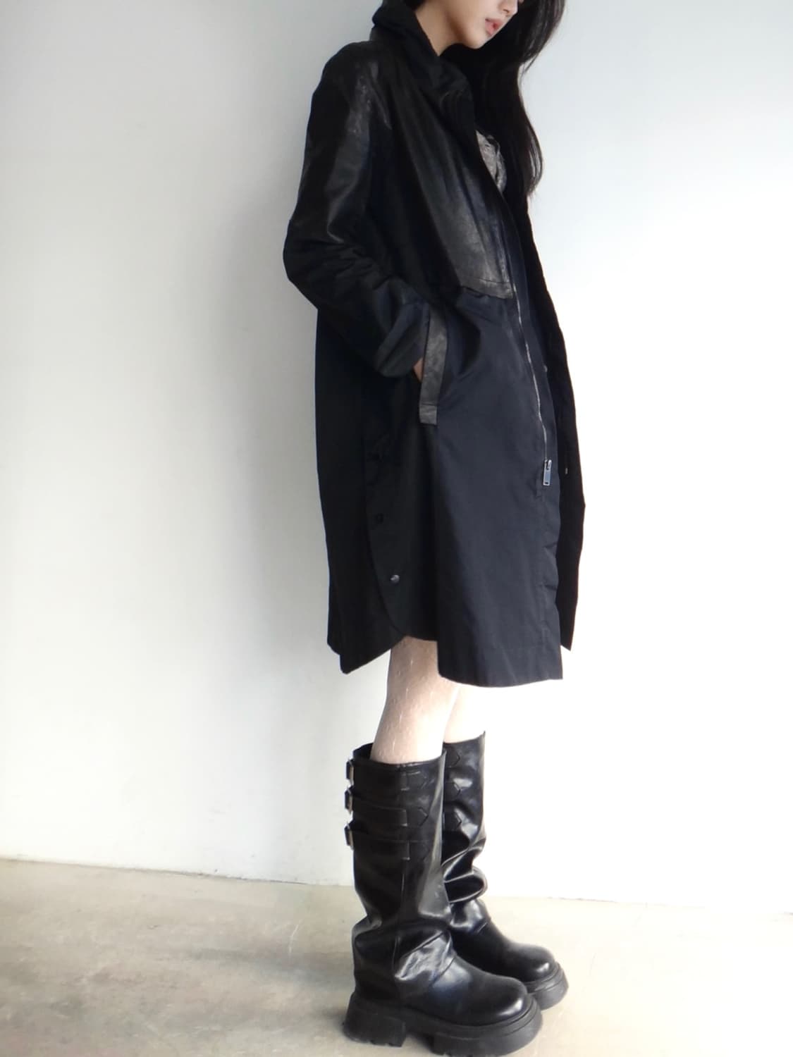 Bonispax Dual leather mix jacket 상품이미지8