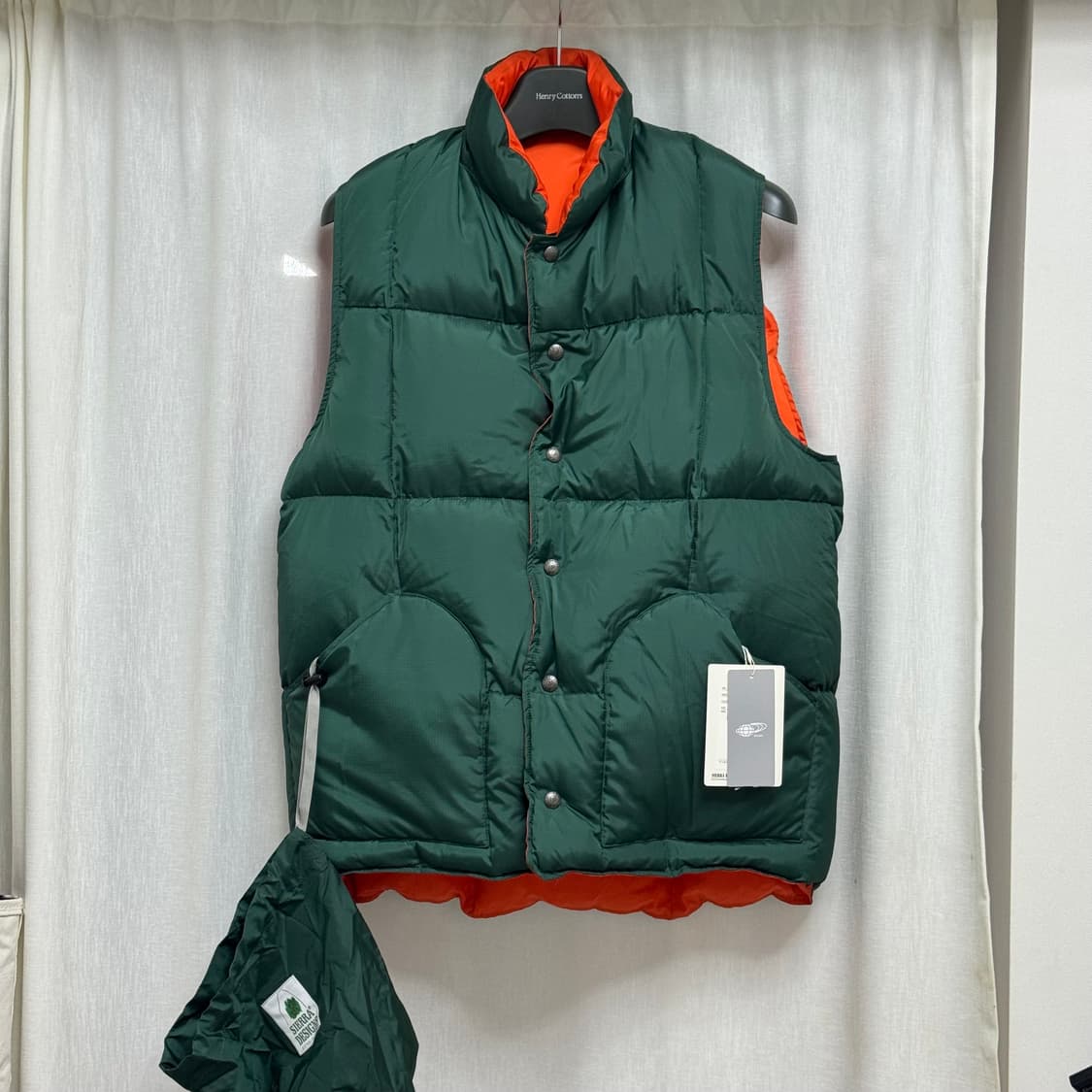 새상품 L) 빔즈 시에라디자인 리버시블 패딩 베스트 김원중 상품이미지1