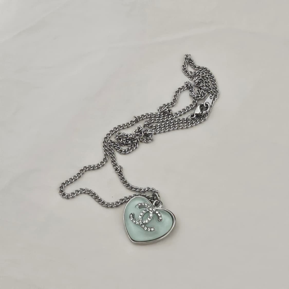 샤넬 벌룬 하트 빈티지 업사이클링 목걸이 상품이미지1