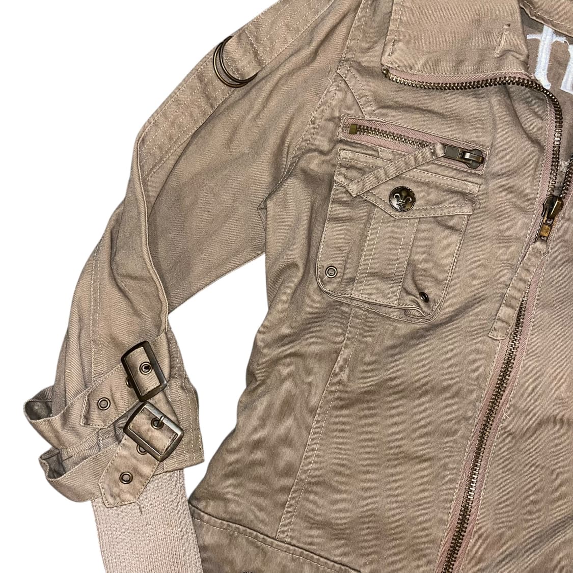 Edge Line 엣지라인 투웨이 코튼 롱 자켓 y2k펑크갸루 상품이미지3