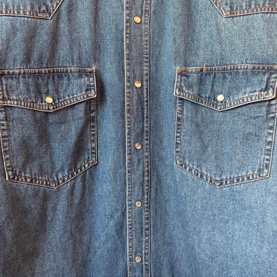 엘리캐슬맨 데님 웨스턴셔츠 XL 상품이미지4