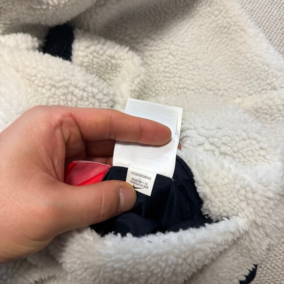 나이키 빅스우시 리버시블 플리스 자켓 (네이비) 상품이미지6