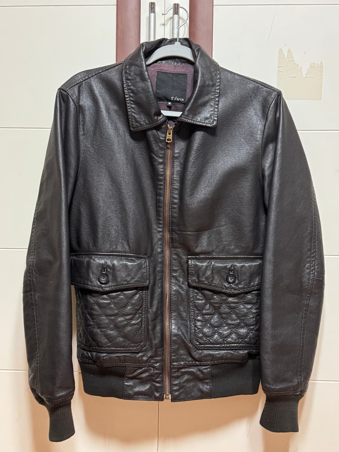 에드윈 소가죽 자켓 상품이미지1