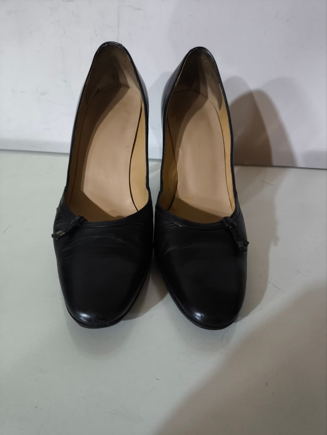 235~240mm 발리 블랙리본 힐 구두 상품이미지3