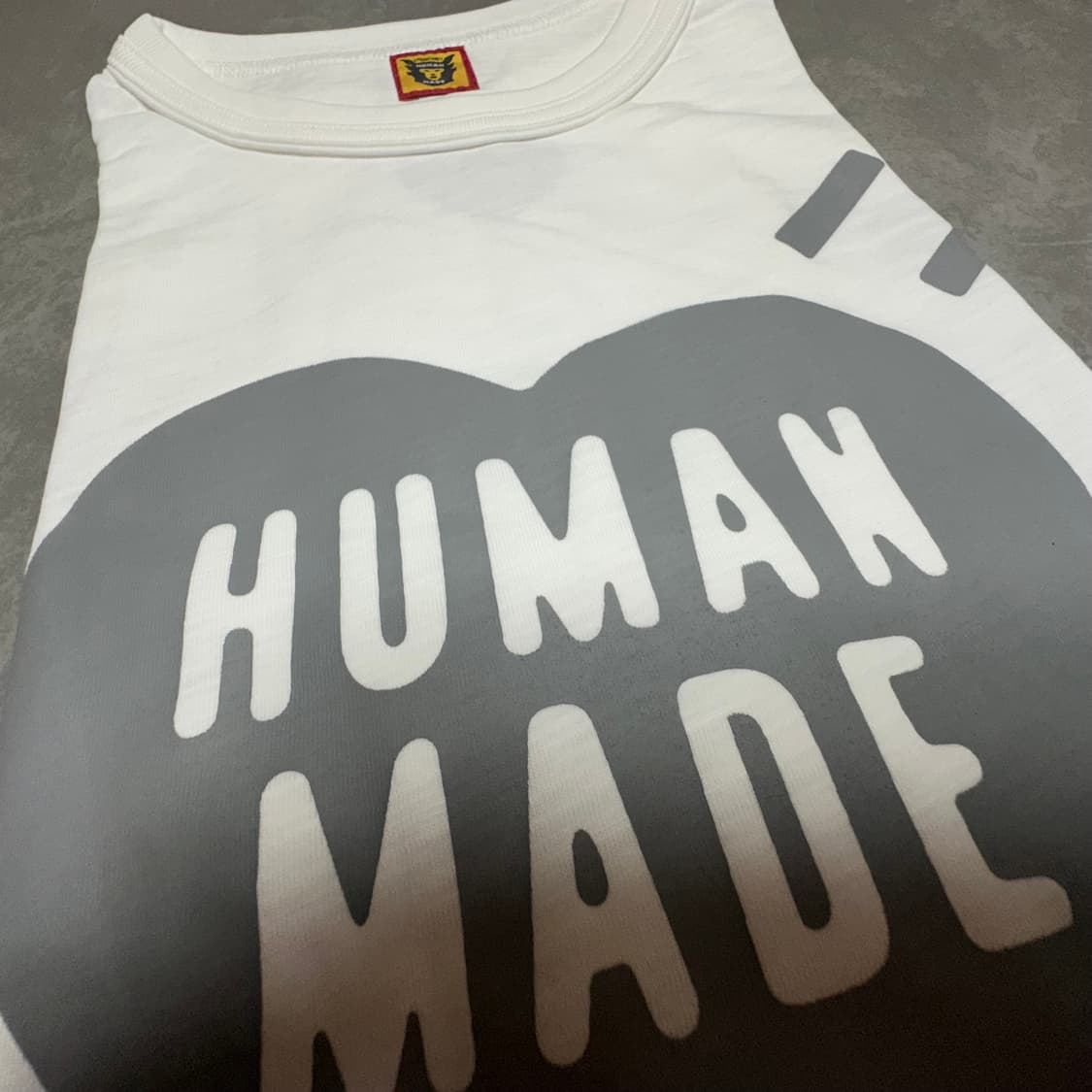 휴먼메이드 하트 티셔츠 화이트 그레이 상품이미지5