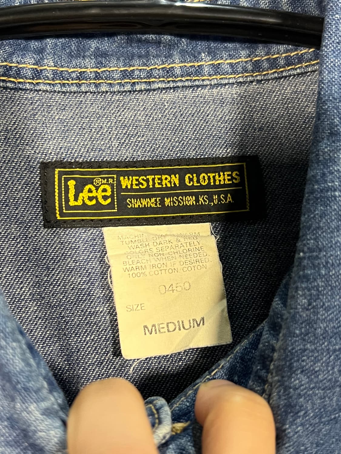 LEE 90s USA 데님 웨스턴 셔츠 처분  상품이미지3