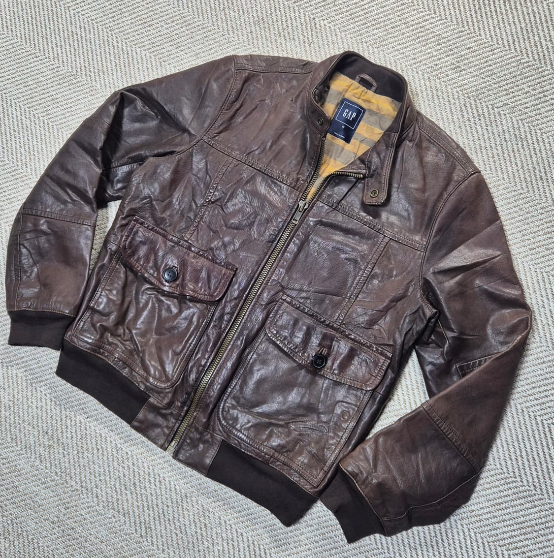 GAP 고트 레더자켓 상품이미지2