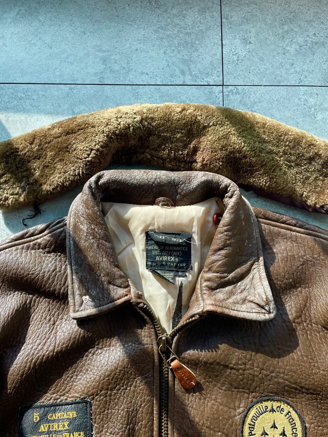 아비렉스g1 프랑스 곡예비행단 플라이트자켓 상품이미지5