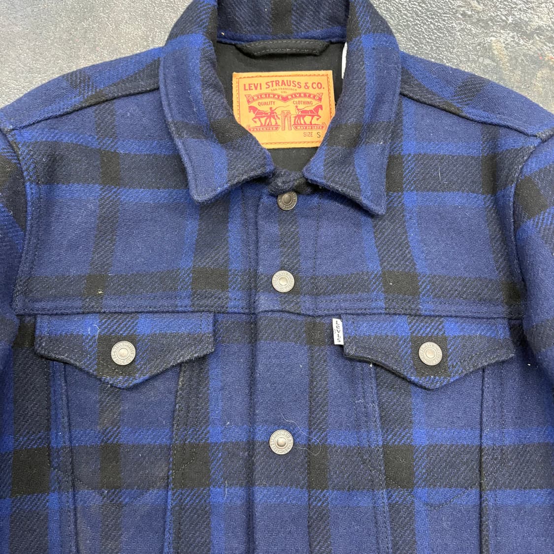 (90)리바이스타탄체크울자켓 상품이미지3