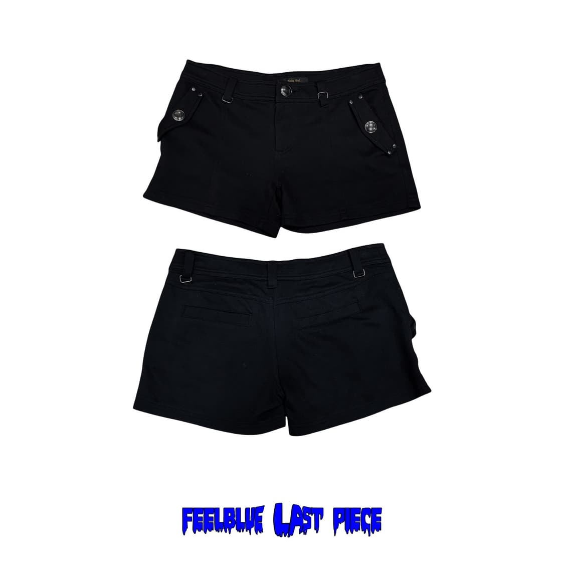 Black Buttoned Pocket Shorts  상품이미지6
