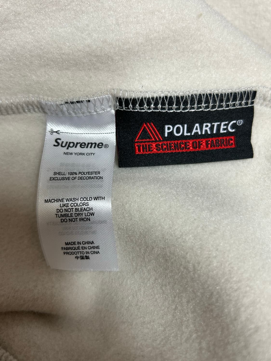슈프림22Fw 폴라텍 후리스 집 스톤 라지사이즈 상품이미지8