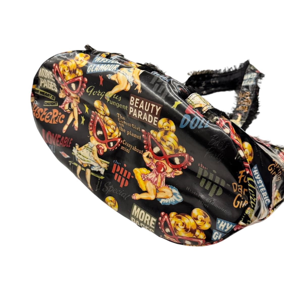 히스테릭글래머 PVC 프릴 레이스 숄더백 블랙 상품이미지7