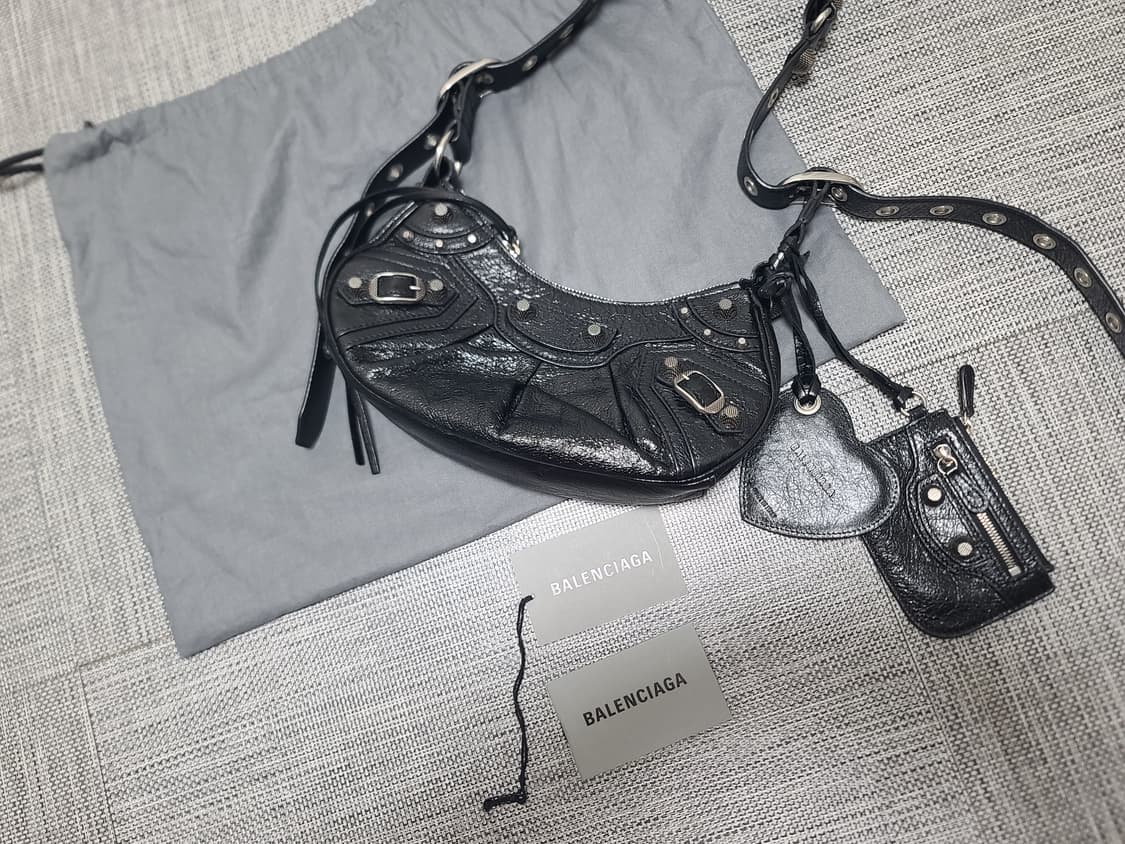 발렌시아가 르카골xs 블랙 은장 숄더백 크로스백 상품이미지1