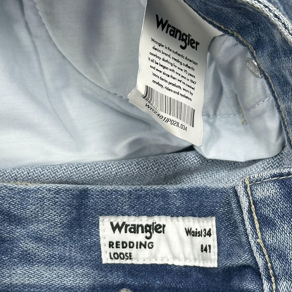 랭글러 클래식 스트레이트 연청 데님 팬츠 (34인치) 상품이미지8