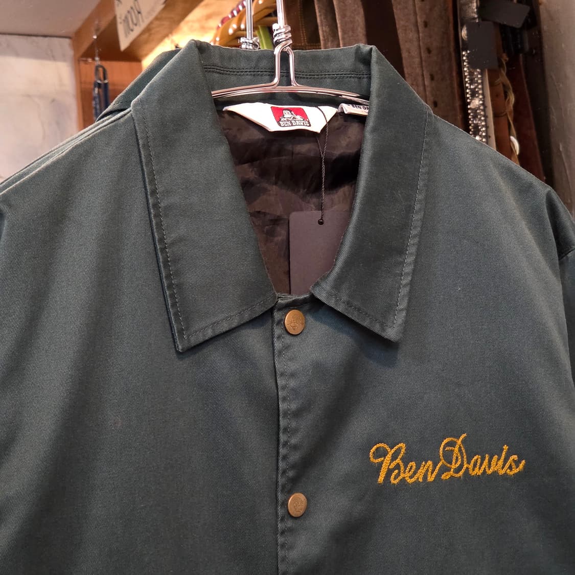 벤데이비스 딥그린 코튼 코치 자켓 상품이미지2