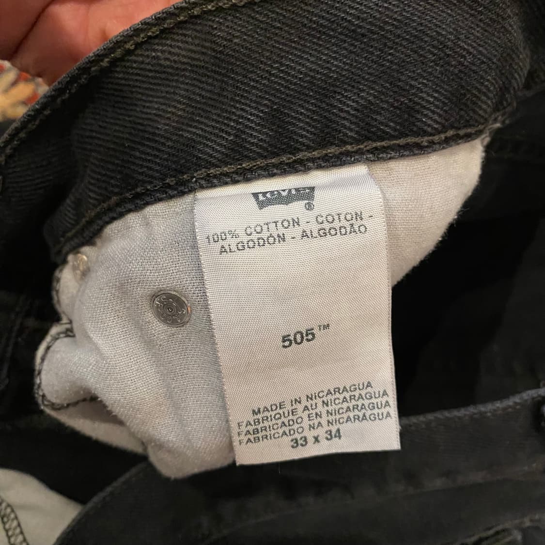 🌊00s Levis 505 Black jeans 상품이미지6