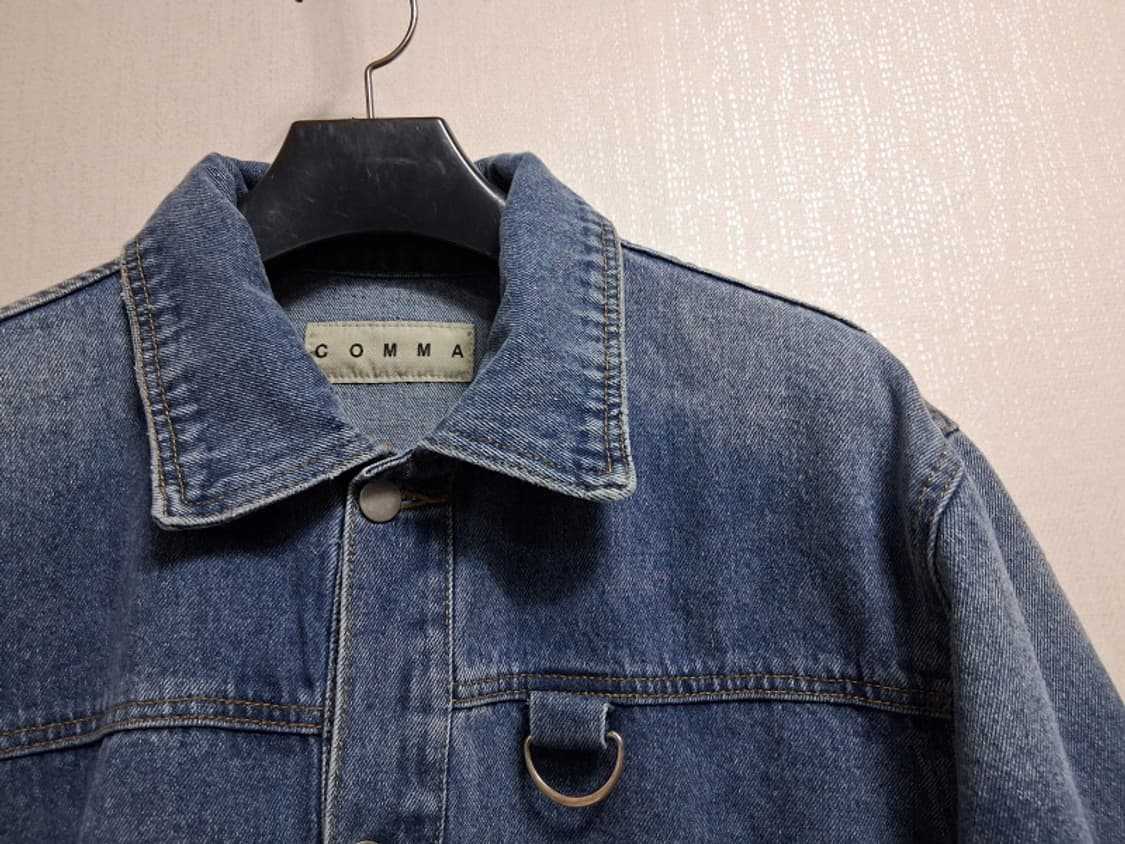 제품 남성 위싱블루  루즈핏 크롭 데님쟈켓 적당한 크롭 100까지 새거
 상품이미지3