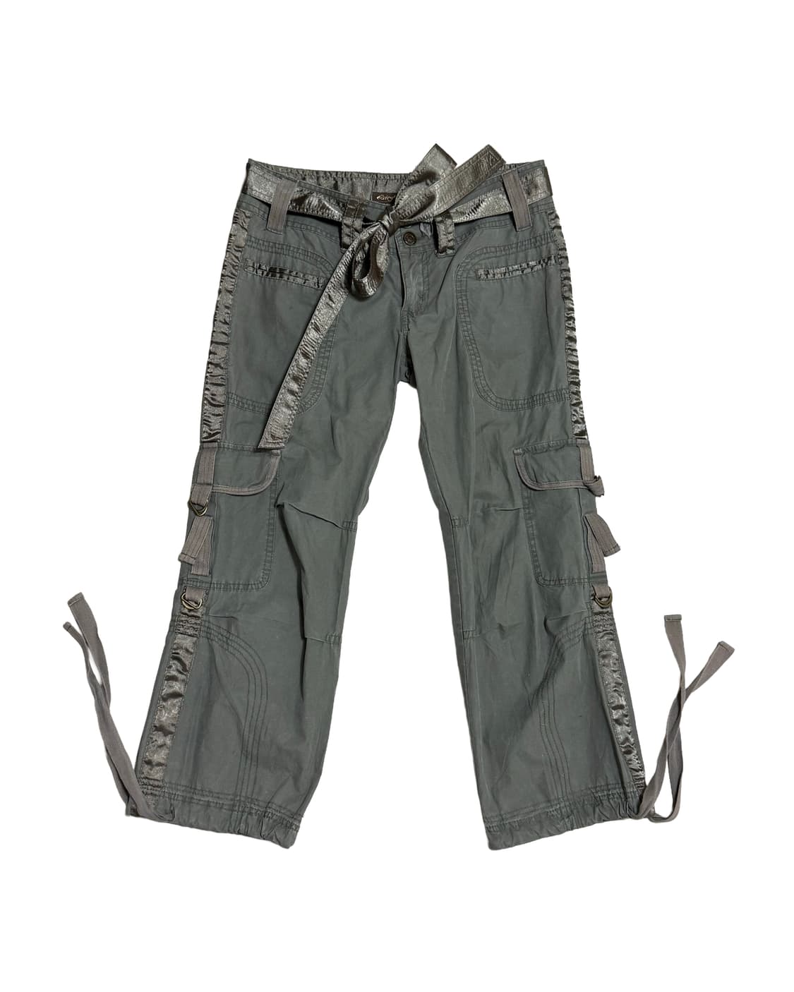 빈티지 벨티드 카고 미디 팬츠 상품이미지1