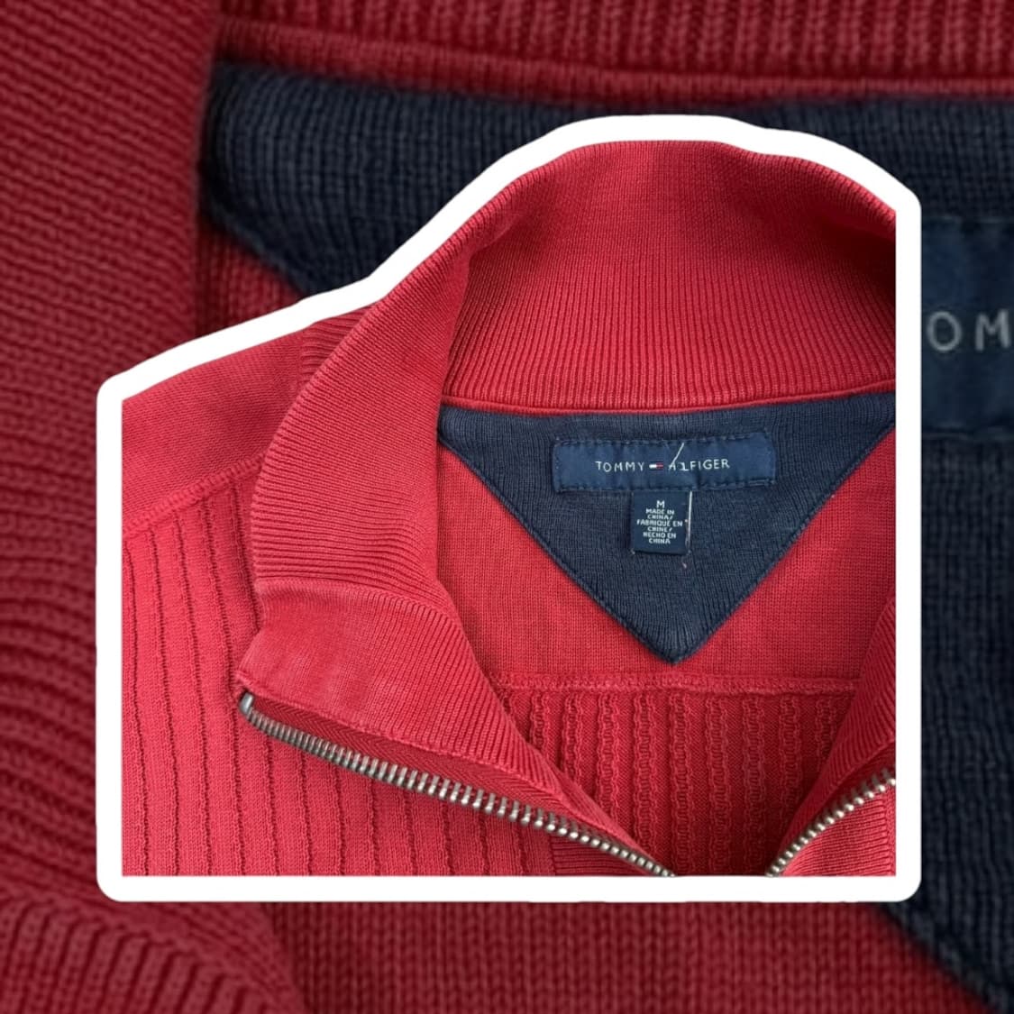 타미힐피거 니트집업 상품이미지2