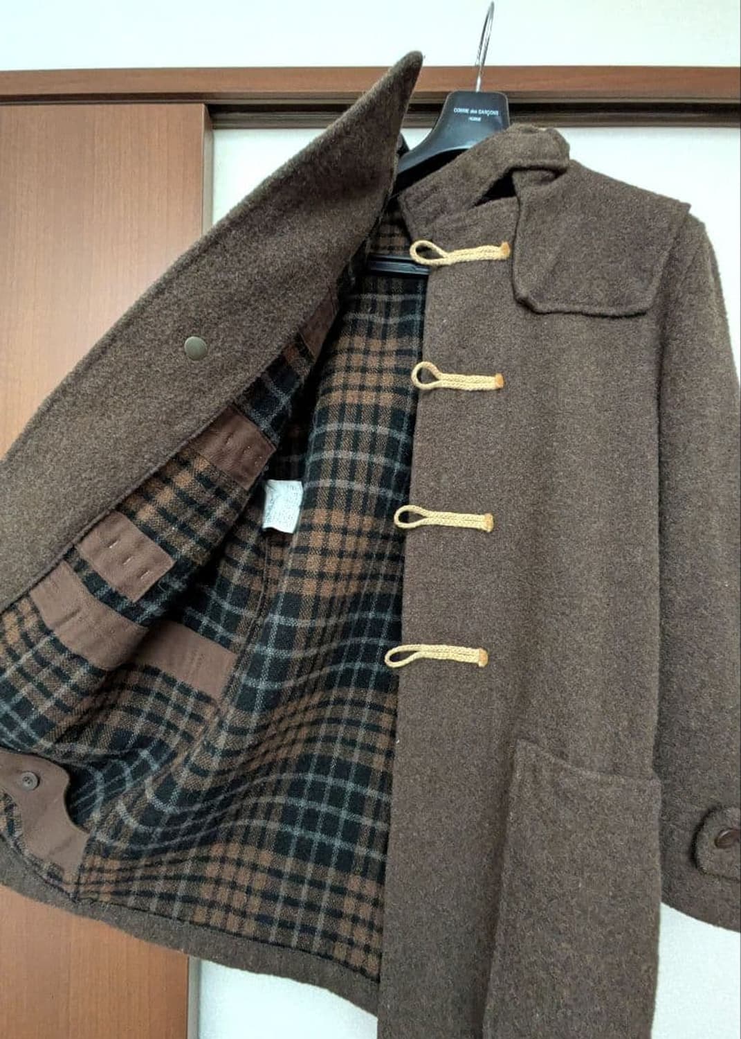 꼼데가르송 옴므 빈티지 울 더플 코트 상품이미지4